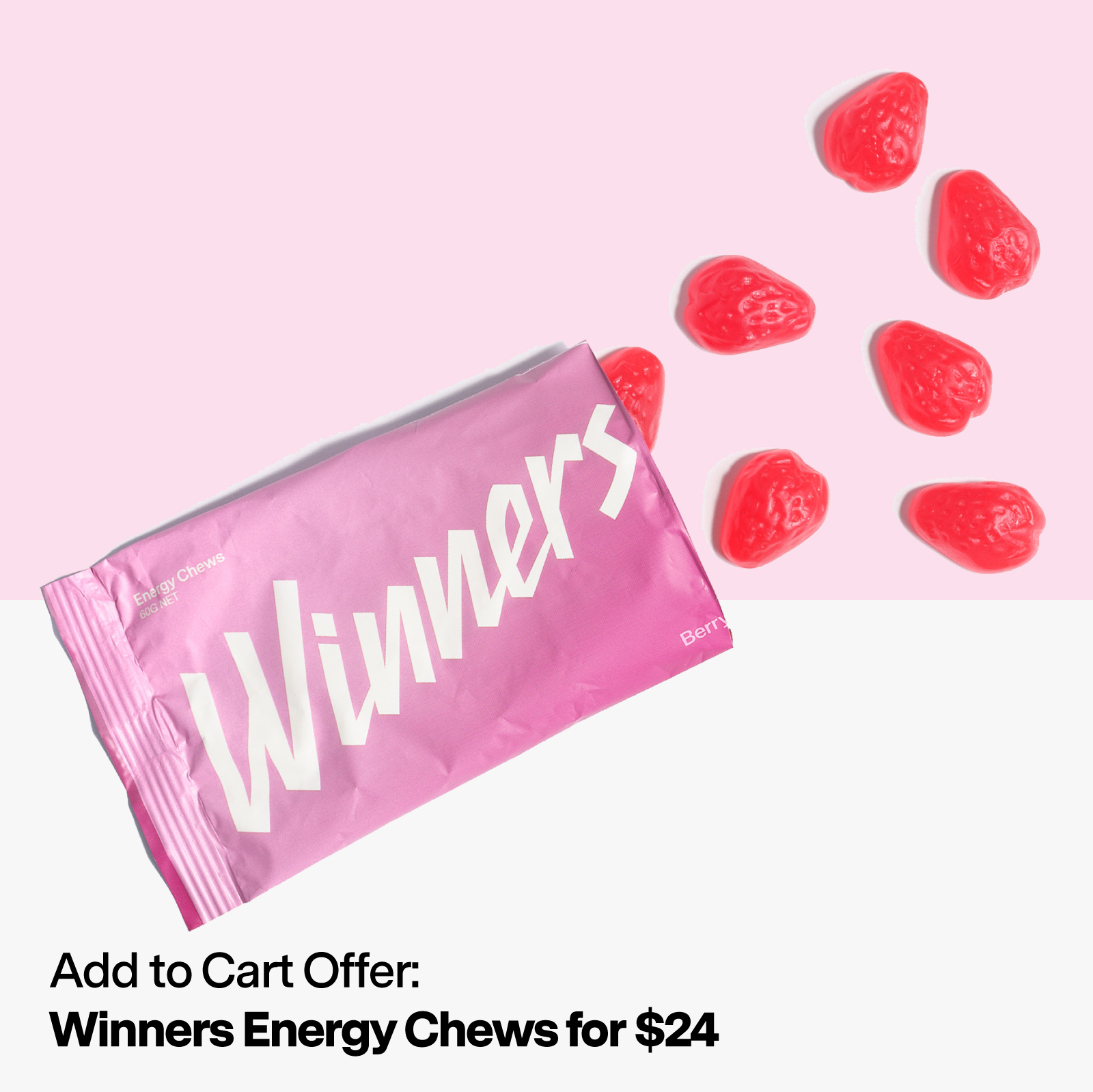Winners Energy Chews - Box of 12 Chews (Add to cart offer)